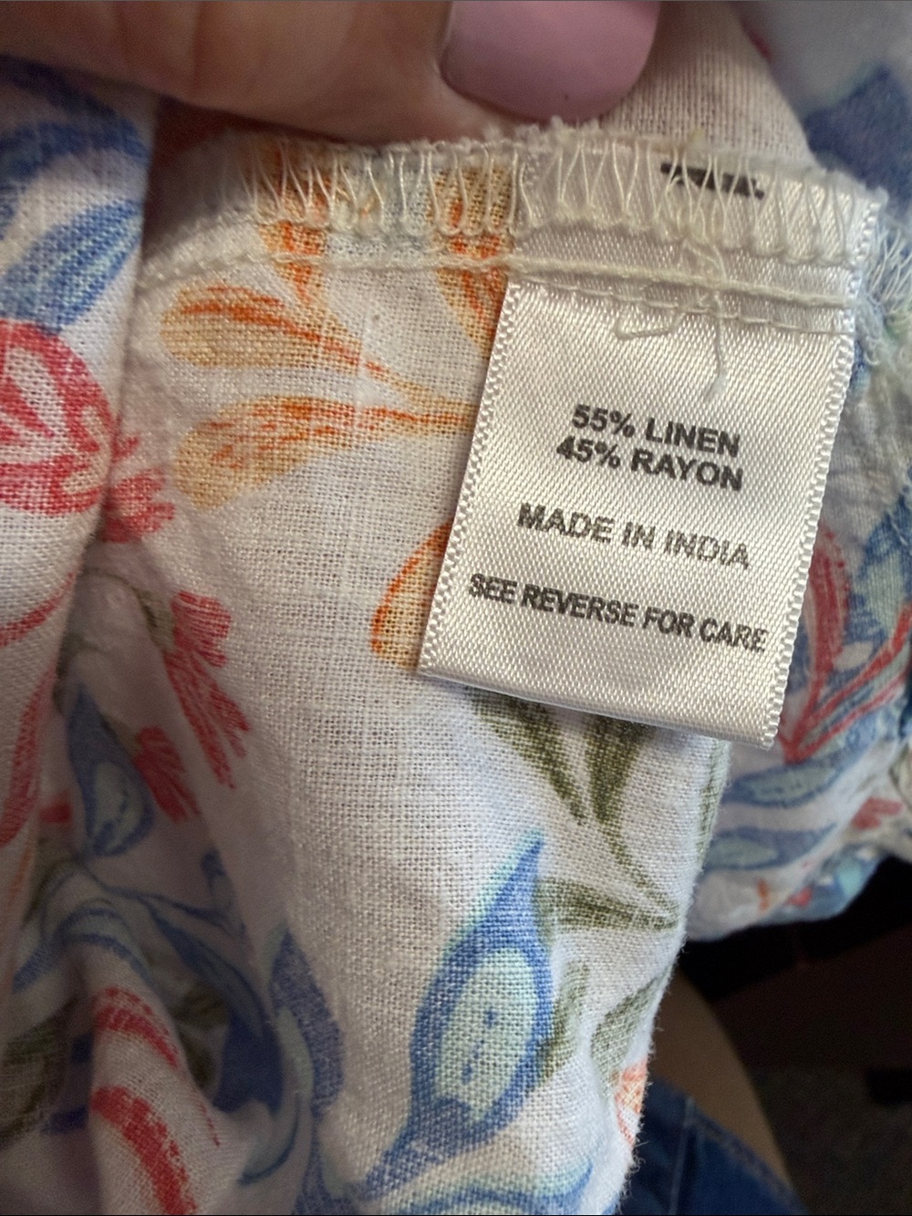 Coral Bay Linen Blend Blouse - Picture 3 of 5